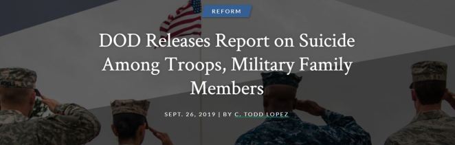 DOD Releases Report on Suicide Among Troops, Military Family Members